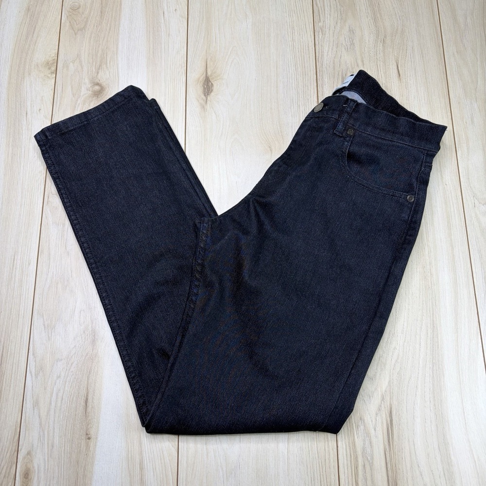 Ministry of Supply Mens Chroma 5 Pocket Black Denim Pants 30x30 Standard Fit